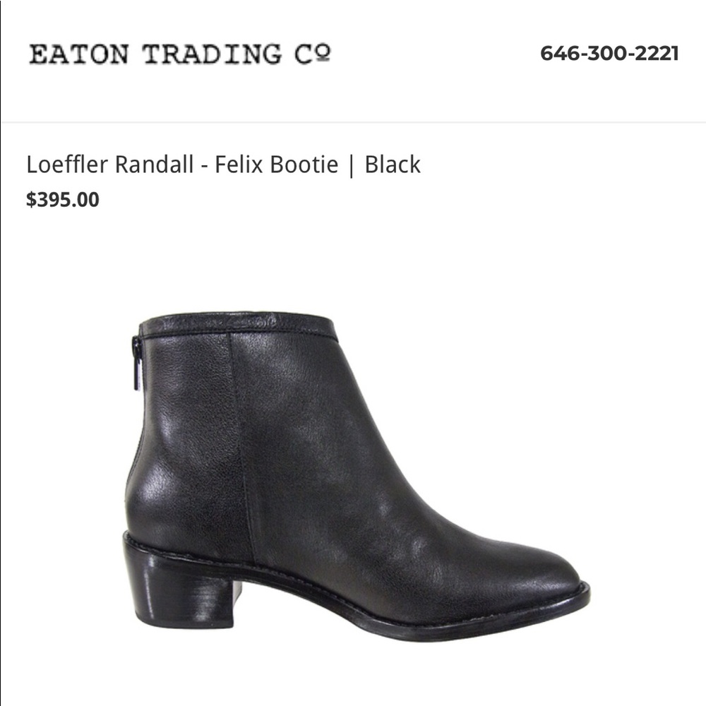 Loeffler Randall Felix bootie black leather